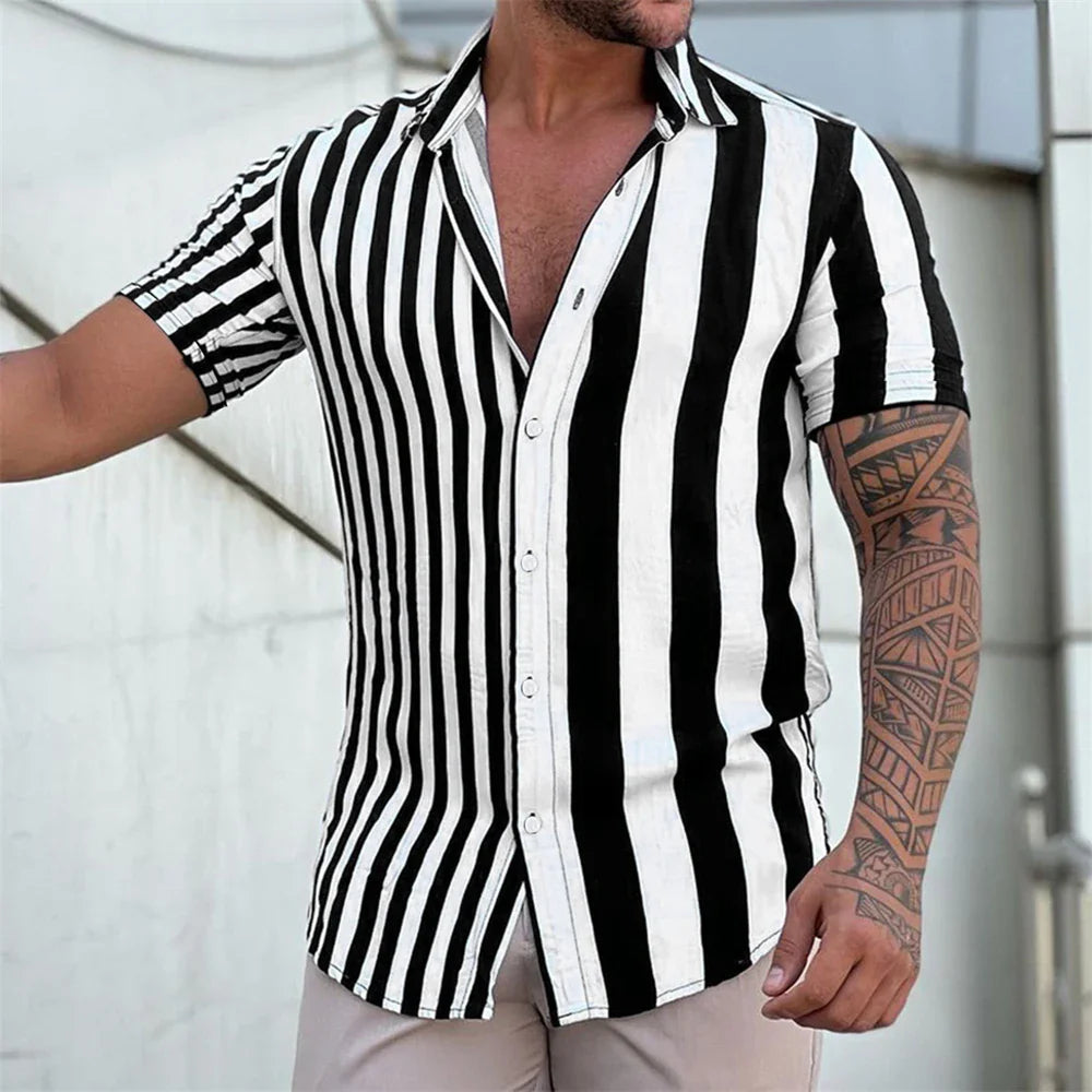 Corbin | Striped Short Sleeved Summer Shirt