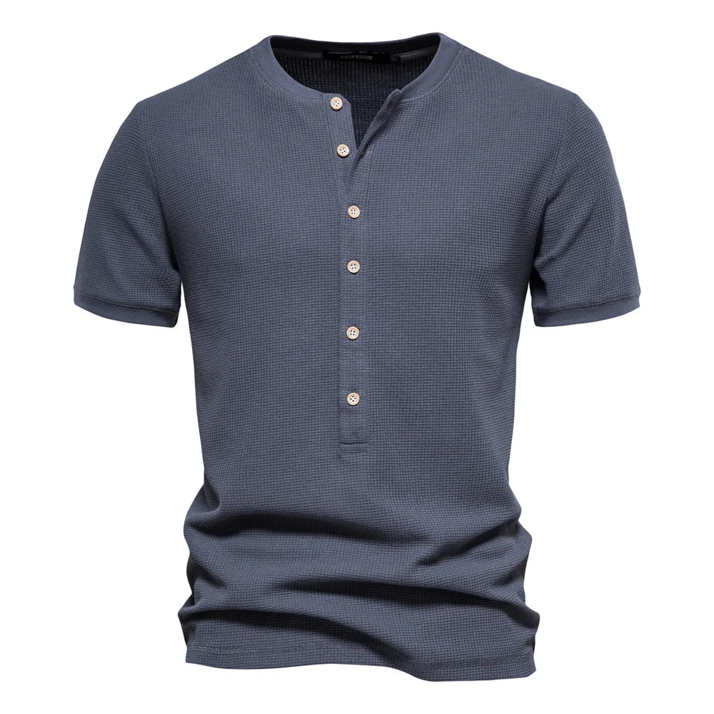 Horace® | Cotton T-Shirt With Buttons