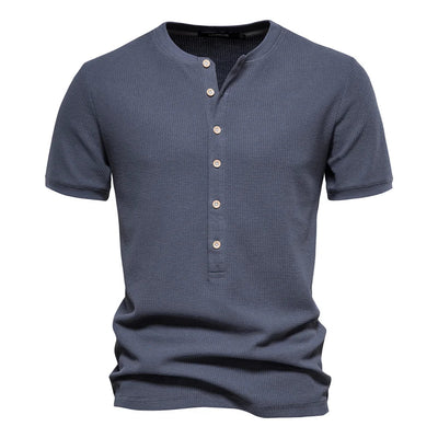 Horace® | Cotton T-Shirt With Buttons