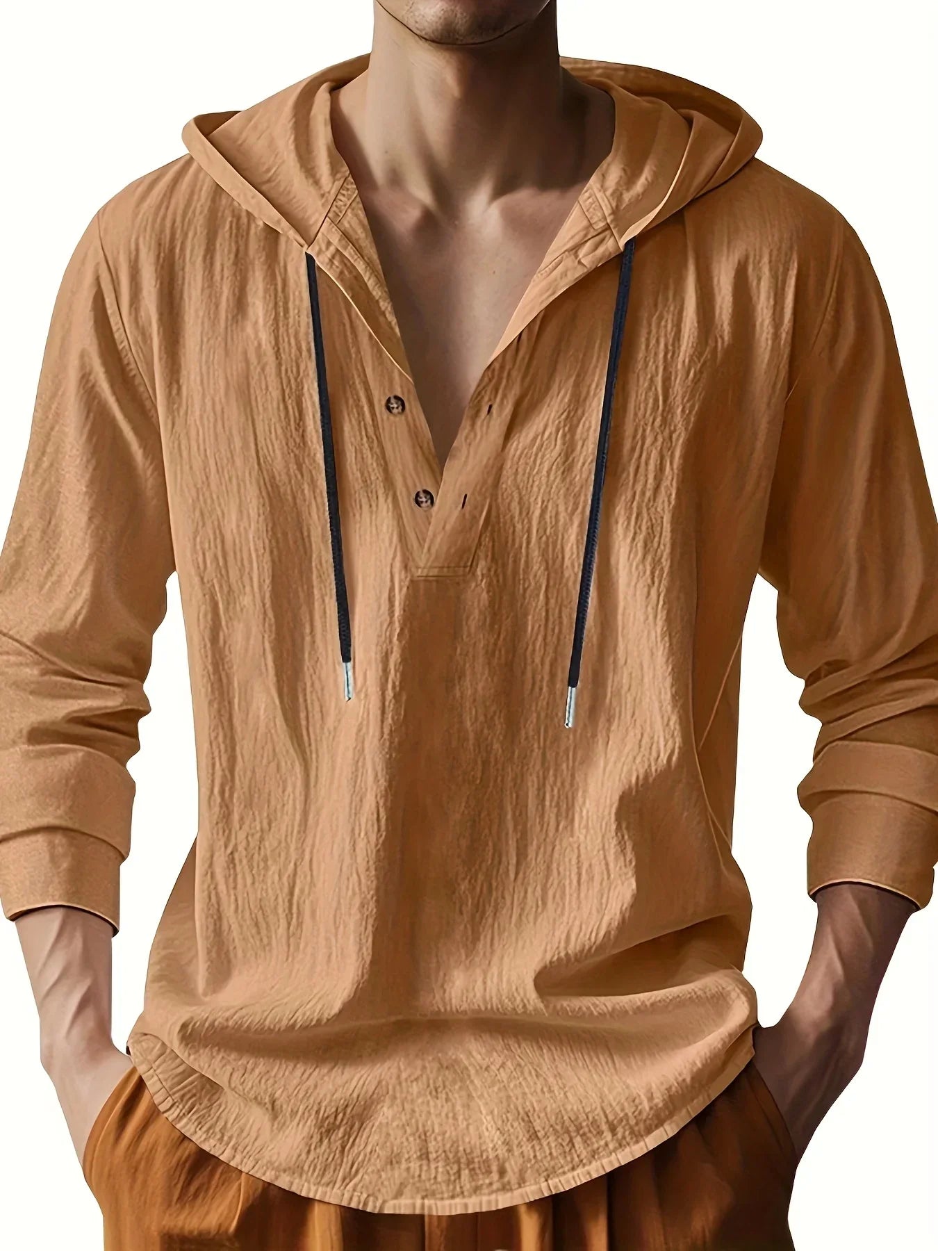 Ross | LUXURY LINEN SHIRT WITH HOOD