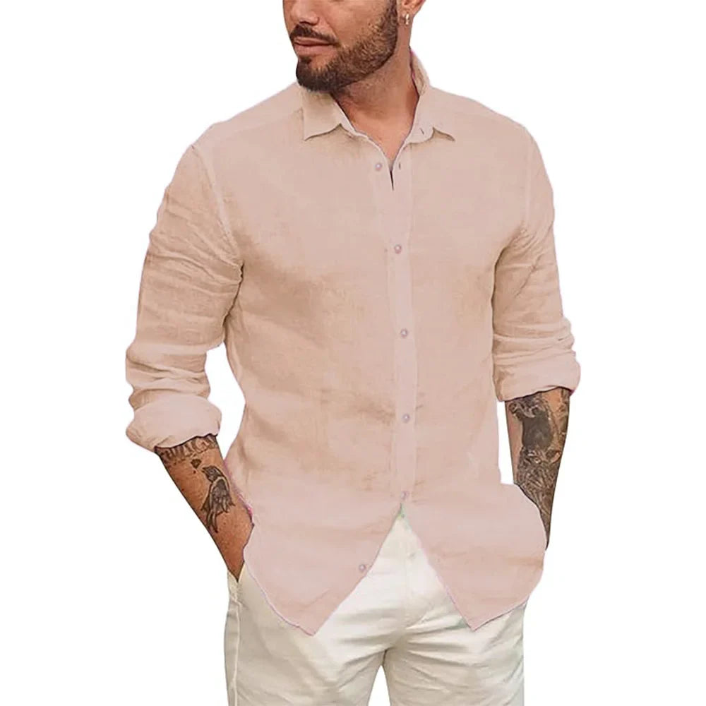 Kristian® | Linen And Cotton Hawaiian Shirt