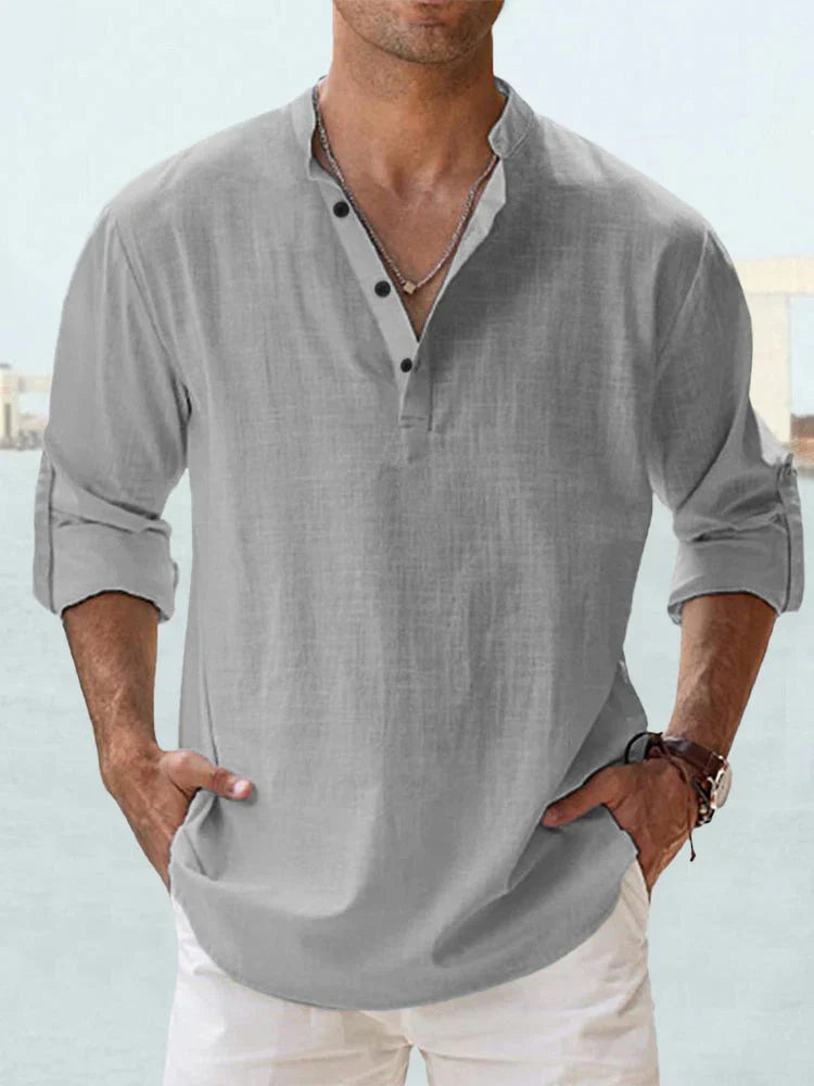 Lawerence® | Cotton-Linen Long Sleeve Shirt