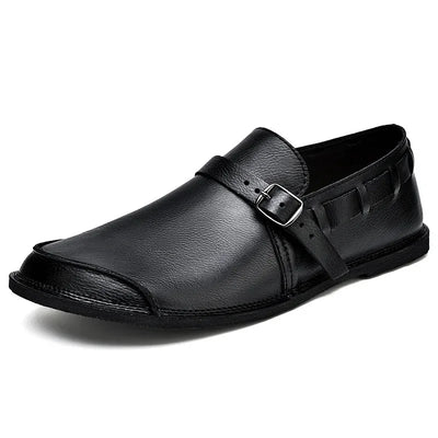 Mateo® | Buckled Leather Loafers