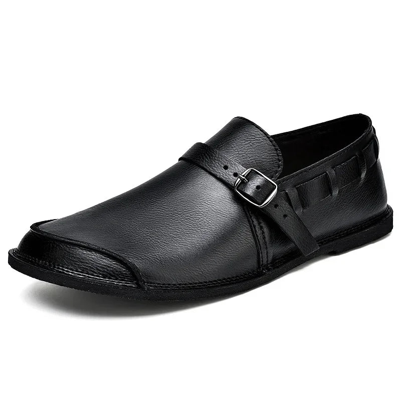 Justino® | Buckled Leather Loafers