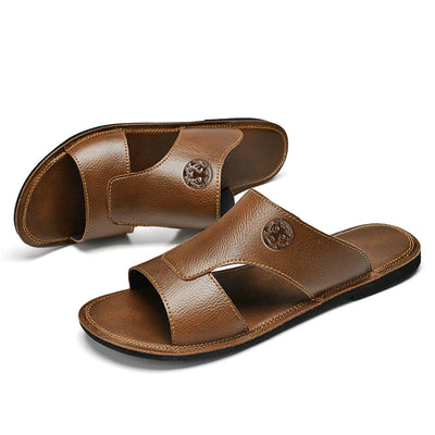 Devon® | Leather Men'S Slippers