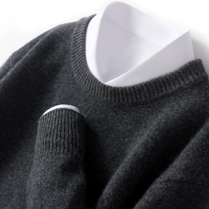 Eamon® | Wool Sweater With O-Neck