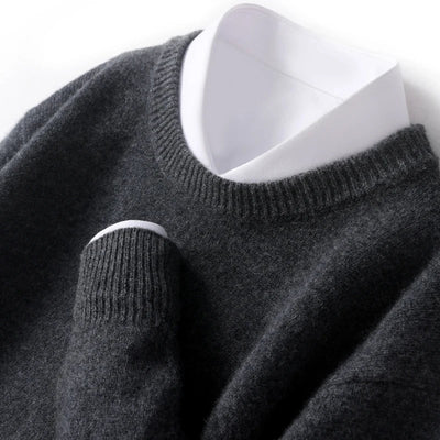 Eamon® | Wool Sweater With O-Neck