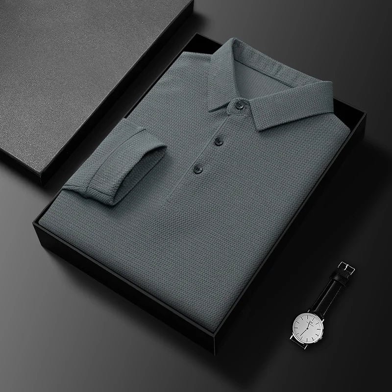 Caius® | Comfortable polo with long sleeves