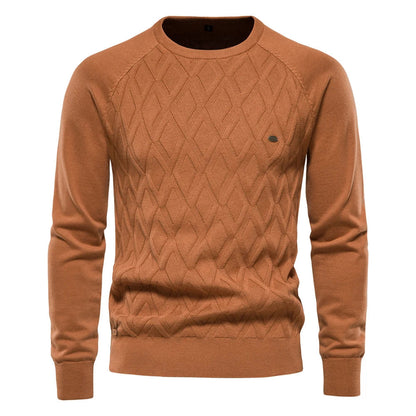 Lucas® | Premium Cotton Argyle Sweater