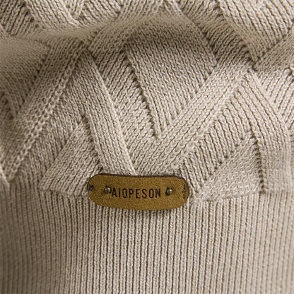Lucas® | Premium Cotton Argyle Sweater