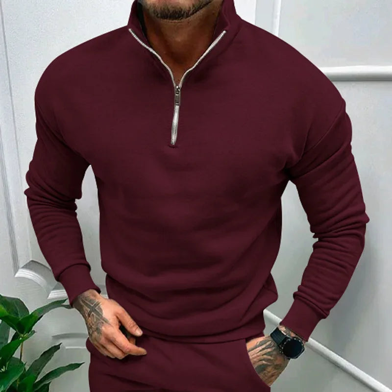 Chauncey® | Knitted Half Zip Sweater