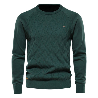 Lucas® | Premium Cotton Argyle Sweater
