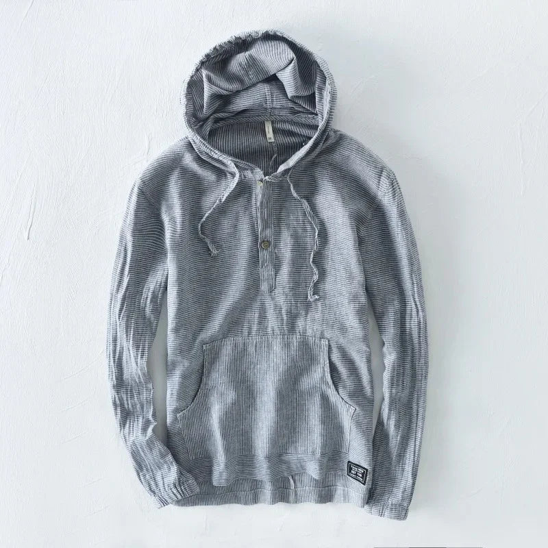 Enzo® | Linen Hoodie