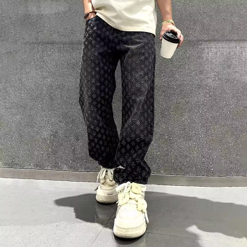 Ashur® | Jacquard Denim Jeans