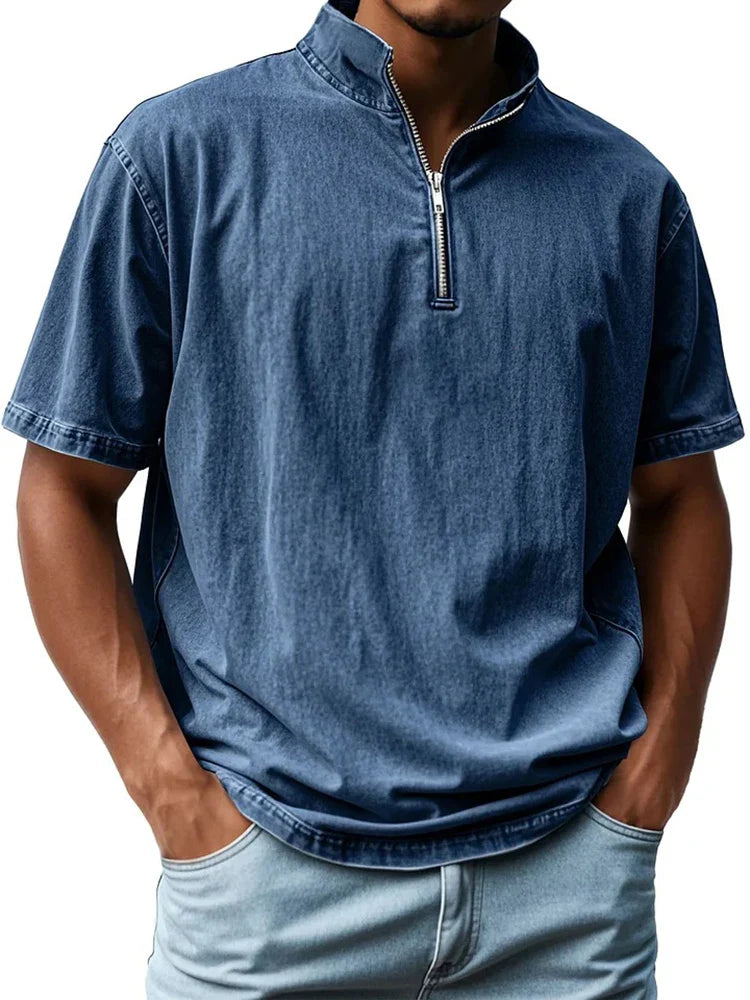 Flynn® | Zip-Up Collar Shirt