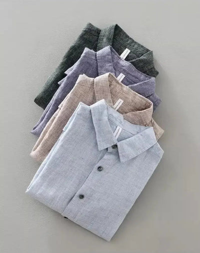 Daniel | Short Sleeved Linen Shirt