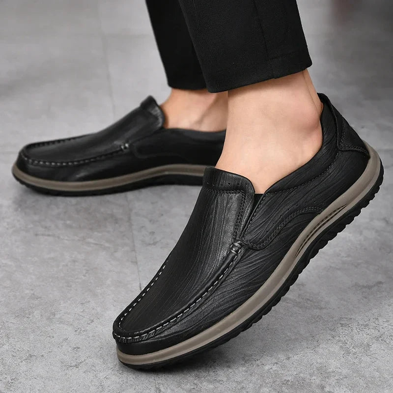 Kaspar® | Artur Genuine Leather Loafers