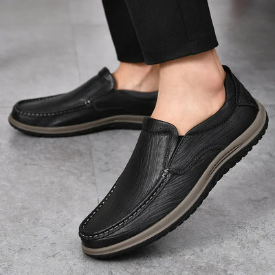 Kaspar® | Artur Genuine Leather Loafers