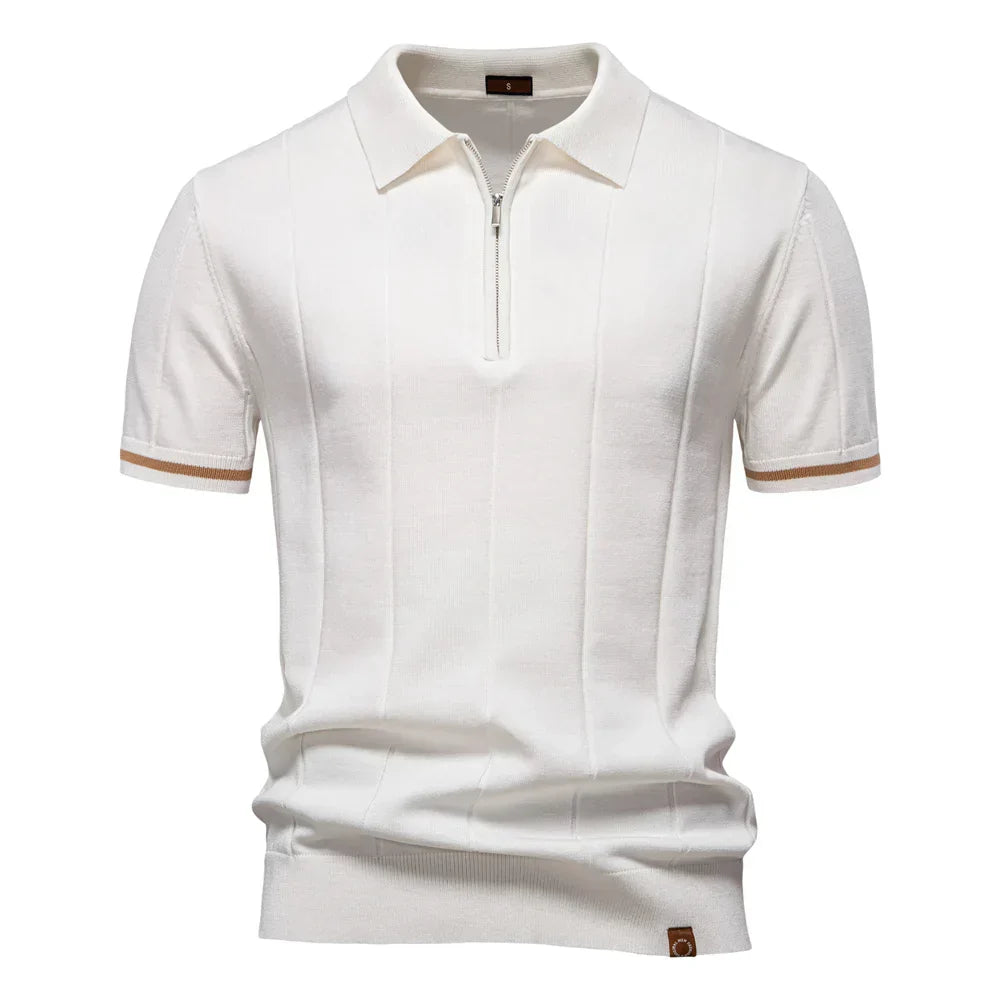 Ignatius | Zip-up polo shirt