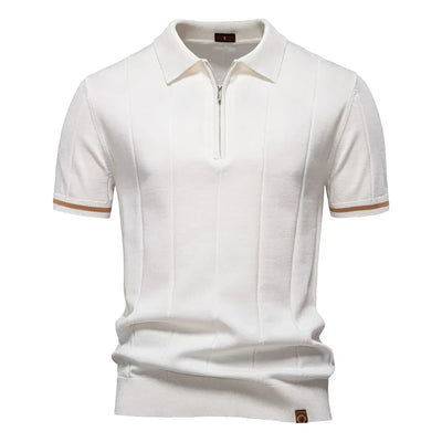 Ignatius | Zip-up polo shirt