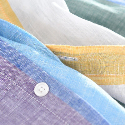 Chad® | Lightweight Linen Shirt With Stripes