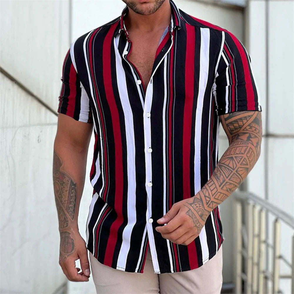 Corbin | Striped Short Sleeved Summer Shirt