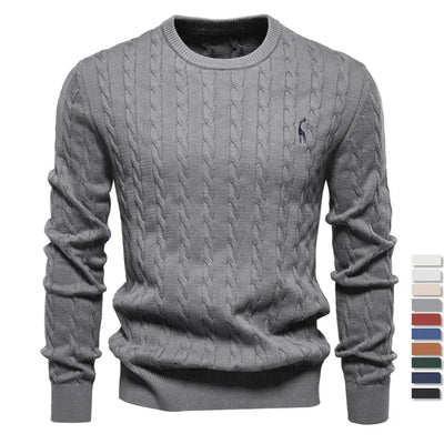 Doroteo® | Knitted Sweater With Giraffe Embroidery