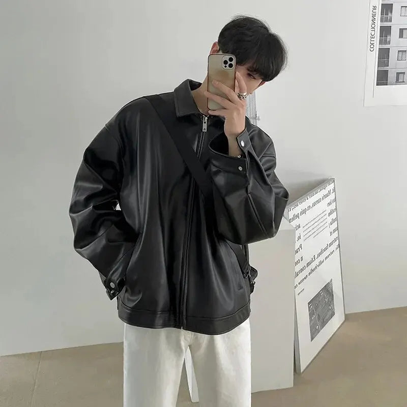 Geoffrey® | Casual PU Leather Jacket For Men