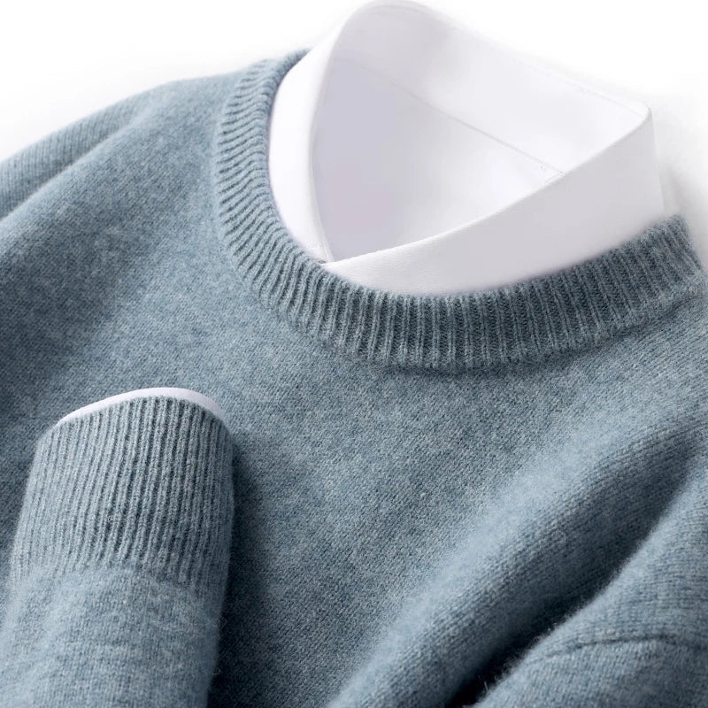 Eamon® | Wool Sweater With O-Neck