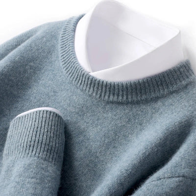 Eamon® | Wool Sweater With O-Neck