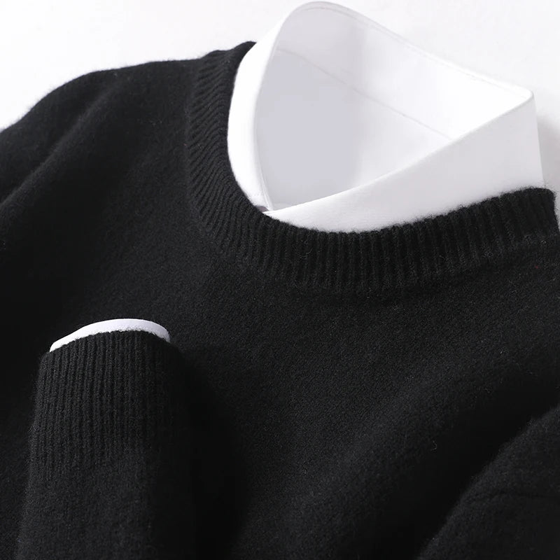 Eamon® | Wool Sweater With O-Neck