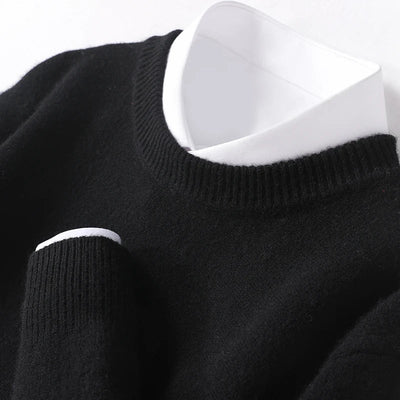 Eamon® | Wool Sweater With O-Neck