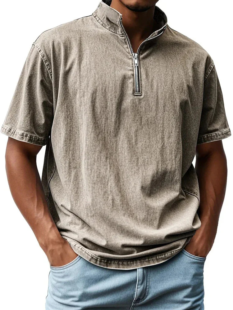 Flynn® | Zip-Up Collar Shirt