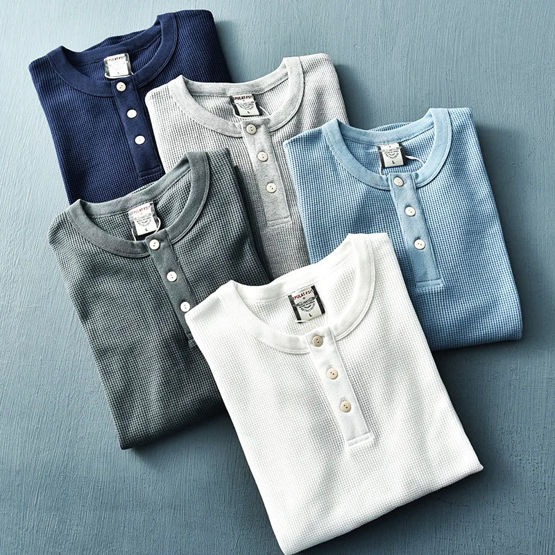Esteban® | Henley In Cotone Waffle