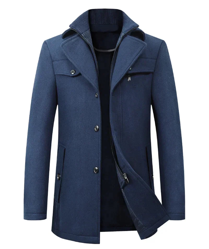 Esaú | Tailor-made men's coat with inside zip