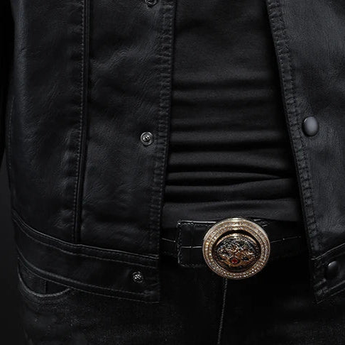 Montgomery | Fitted leather jacket