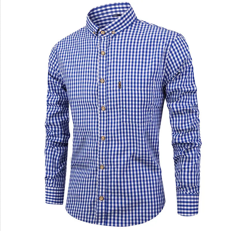 Vance | Elegant Plaid Cotton Shirt