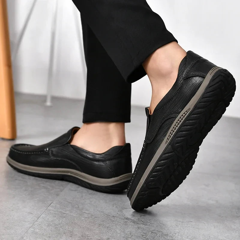 Kaspar® | Artur Genuine Leather Loafers