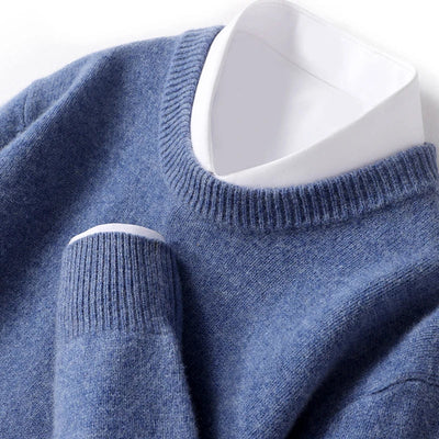 Eamon® | Wool Sweater With O-Neck