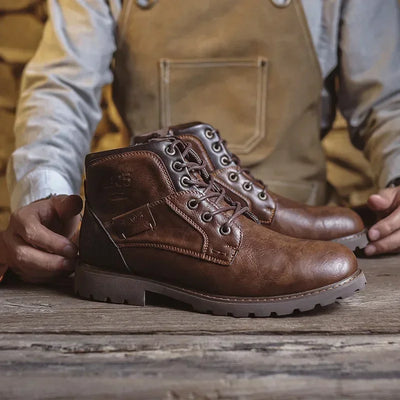 Lucas® | Leather Casual Boots In British Style