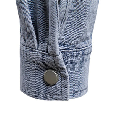 Truman® | 100% Cotton Denim Shirts Men Casual Solid Color Thick Long Sleeve Shirt For Men Spring High Quality Jeans Male Shirt