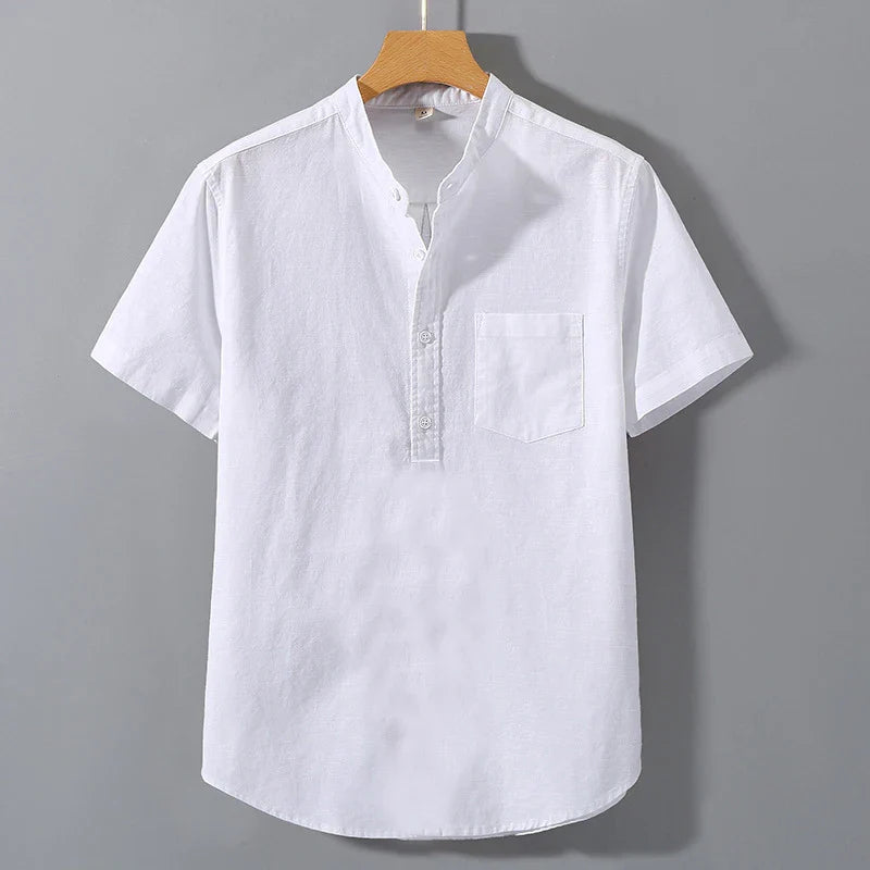 Ethan | Short Sleeved Cotton Shirt
