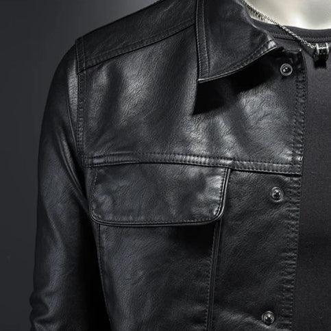 Montgomery | Fitted leather jacket