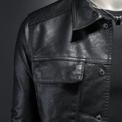 Montgomery | Fitted leather jacket