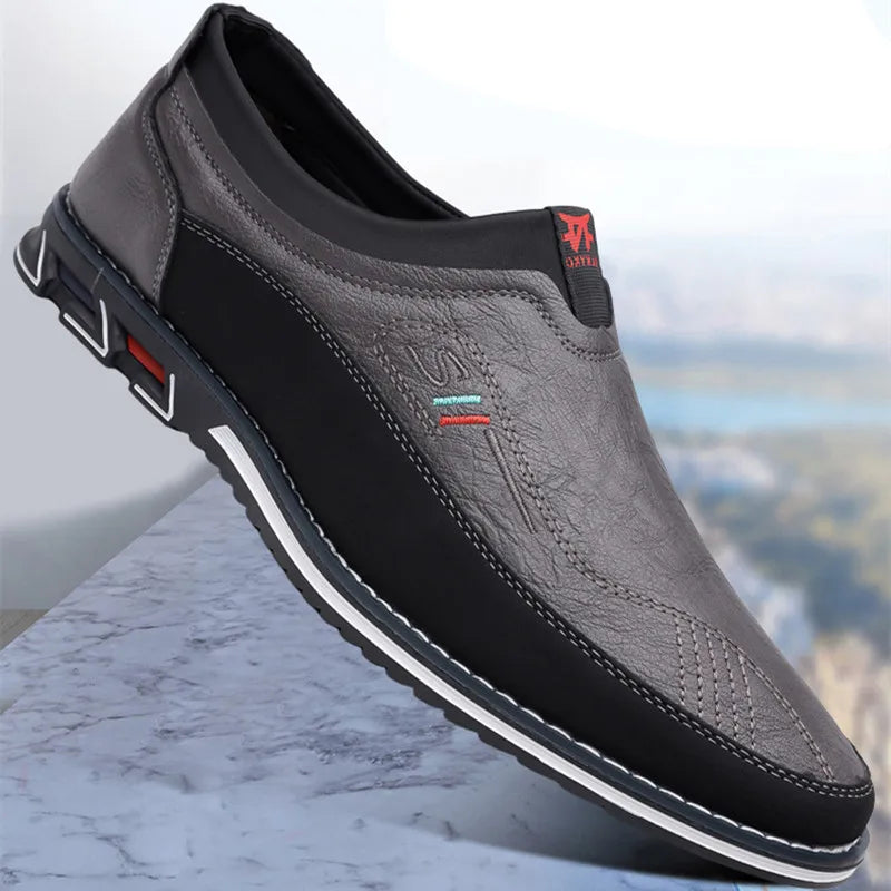 Edwin | Leather Slip-On Business Shoes