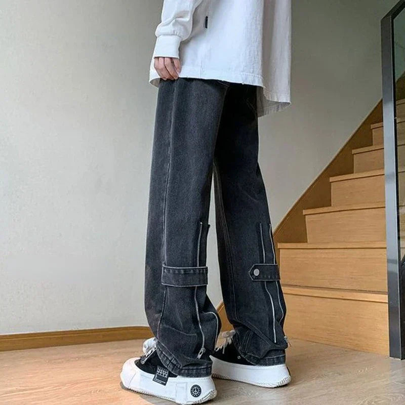 Kaleb® | Zipper Baggy Pants