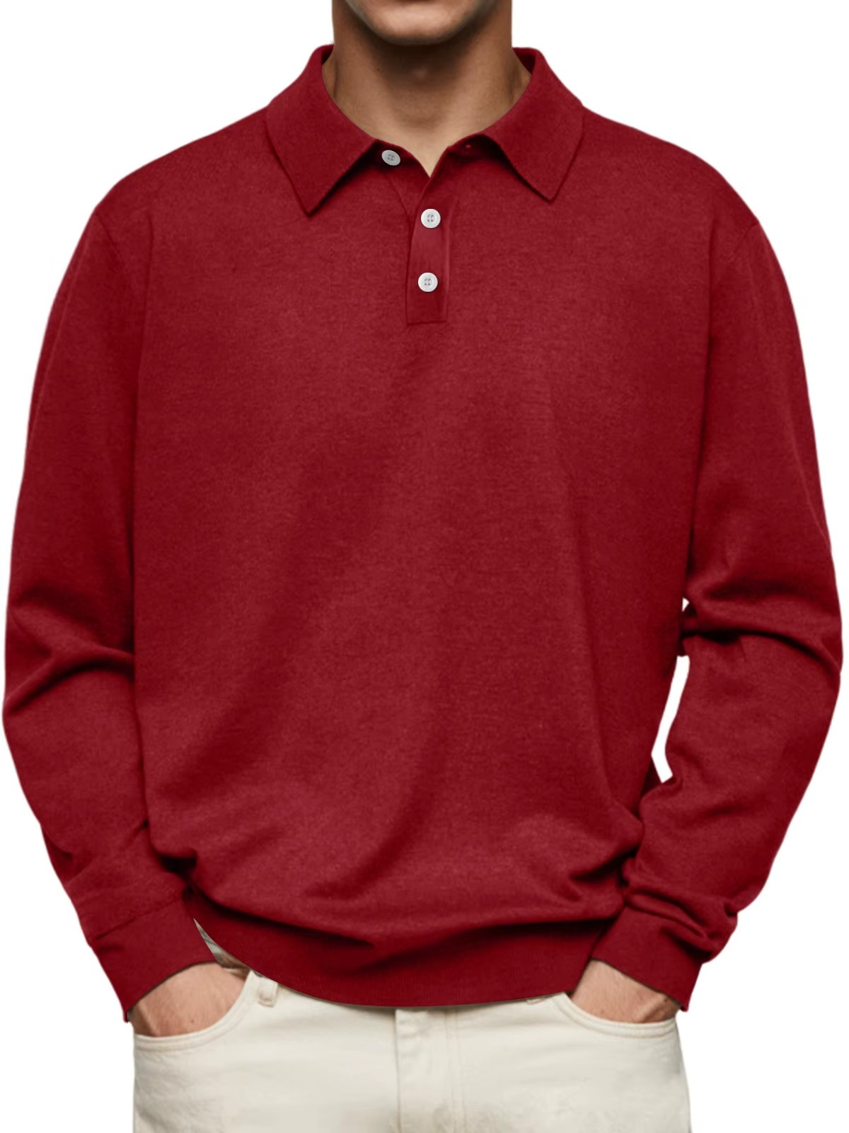 Neil | Long Sleeve Polo Shirt