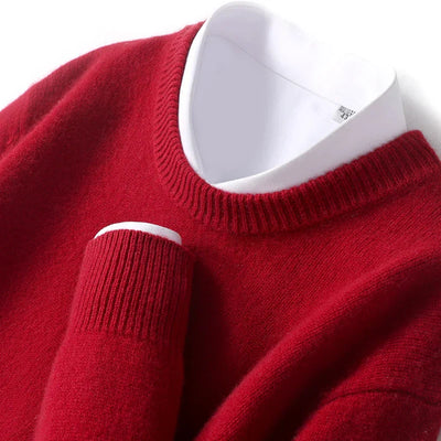 Eamon® | Wool Sweater With O-Neck
