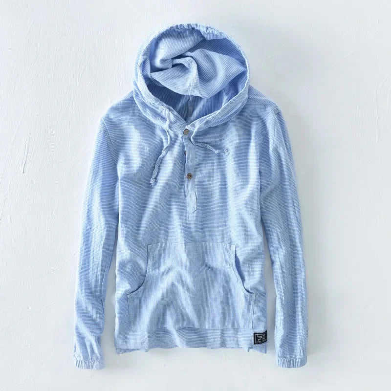 Enzo® | Linen Hoodie