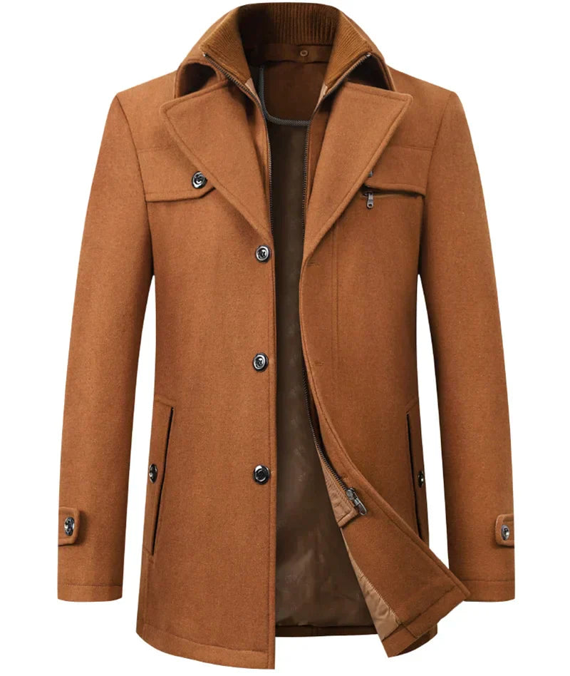 Esaú | Tailor-made men's coat with inside zip